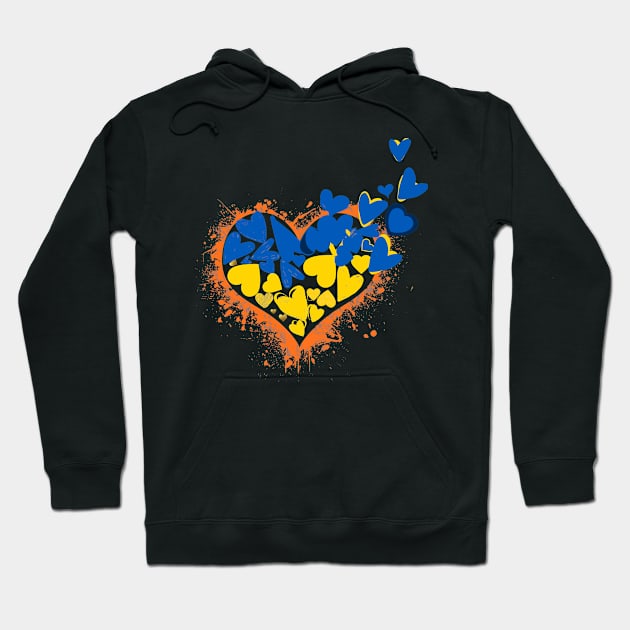 i stand with Ukraine Hoodie by Jadotdot Designs